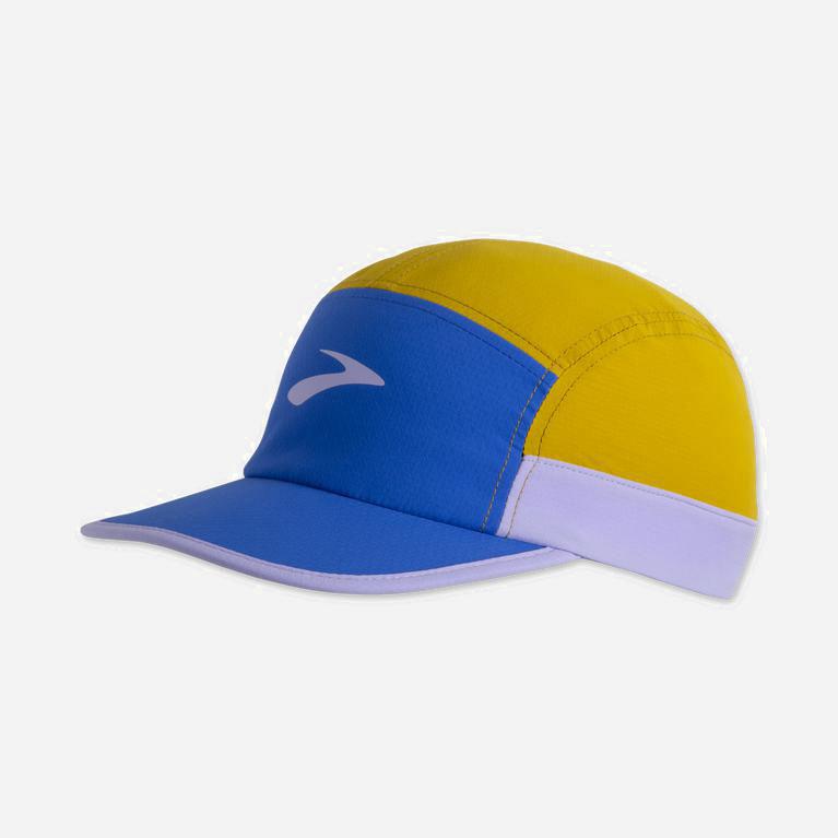 Brooks Propel Australia - Men's Running Hat - Bluetiful/Golden Hour (874021-ZST)